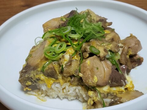 舞茸とぶりの卵とじ丼